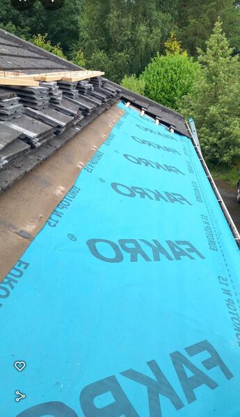 Professional complete roof renovation completed by Johnson's Roofing in Manchester, Manchester area - High quality felt roofing installation