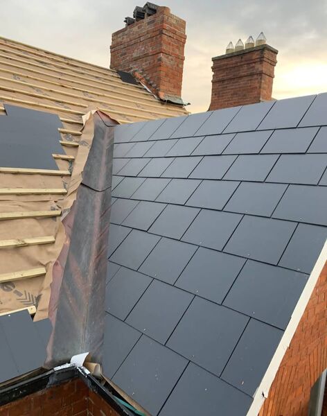 Professional roof waterproofing completed by Johnson's Roofing in Bolton, Manchester area - High quality metal roofing installation