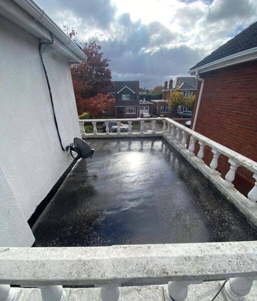 Professional slate roof installation completed by Johnson's Roofing in Chorlton, Manchester area - High quality natural welsh slate installation