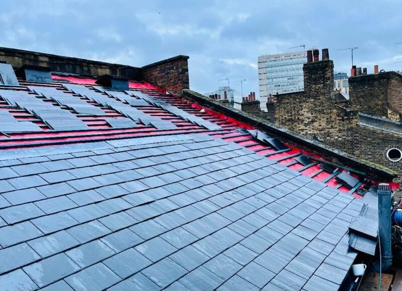 Professional soffit installation completed by Johnson's Roofing in Wigan, Manchester area - High quality clay tiles installation