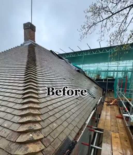 Professional emergency roof repair completed by Johnson's Roofing in Tameside, Manchester area - High quality epdm rubber installation