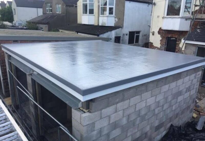 Professional gutter installation completed by Johnson's Roofing in Bury, Manchester area - High quality felt roofing installation