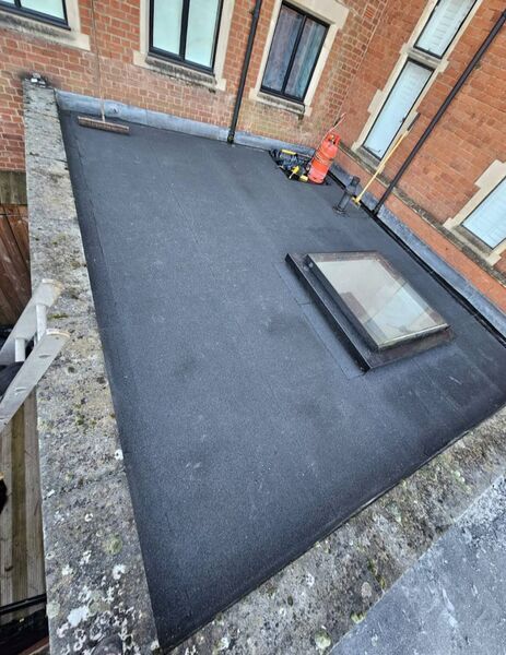 Professional fascia board replacement completed by Johnson's Roofing in Chorlton, Manchester area - High quality natural welsh slate installation