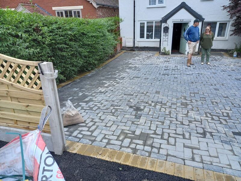 Professional chimney maintenance completed by Johnson's Roofing in Withington, Manchester area - High quality concrete tiles installation